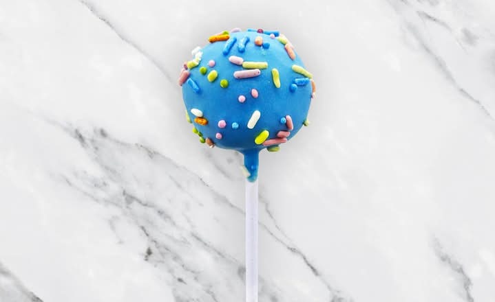 Blue Confetti Cake Pop