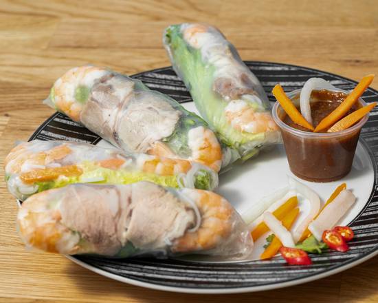 Salad Rolls with Shrimp & Pork (4 pcs) (Goi Cuốn Tôm Thịt)