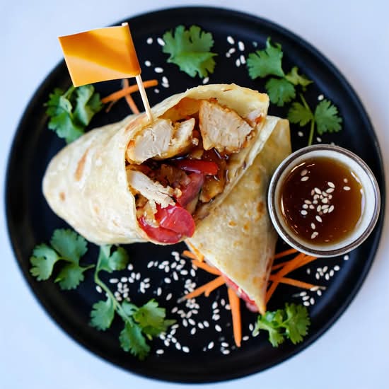 Honey Garlic Chicken Wrap