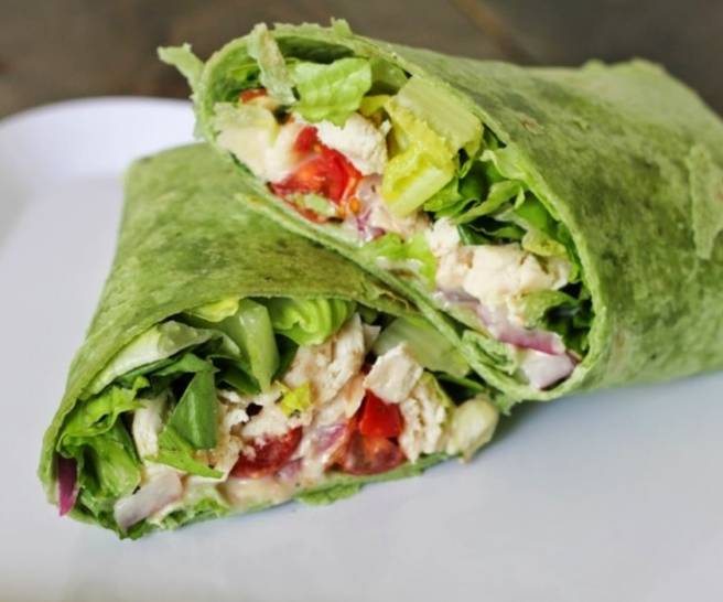 Wrap végétalien "Tenders de poulet"/Vegan "Chicken tenders" Wrap XL
