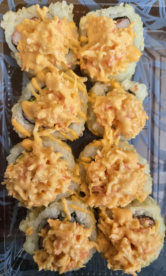 R19. Deep-Fried Crispy Volcano Maki Roll (8 Pcs)