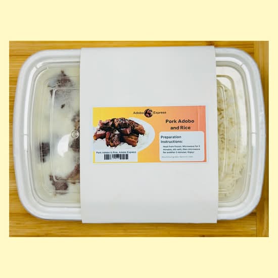Pork Adobo & Rice, Adobo Express