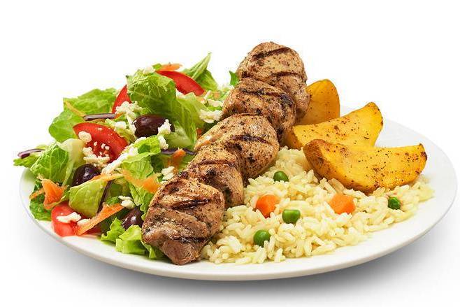 Pork Souvlaki Meal