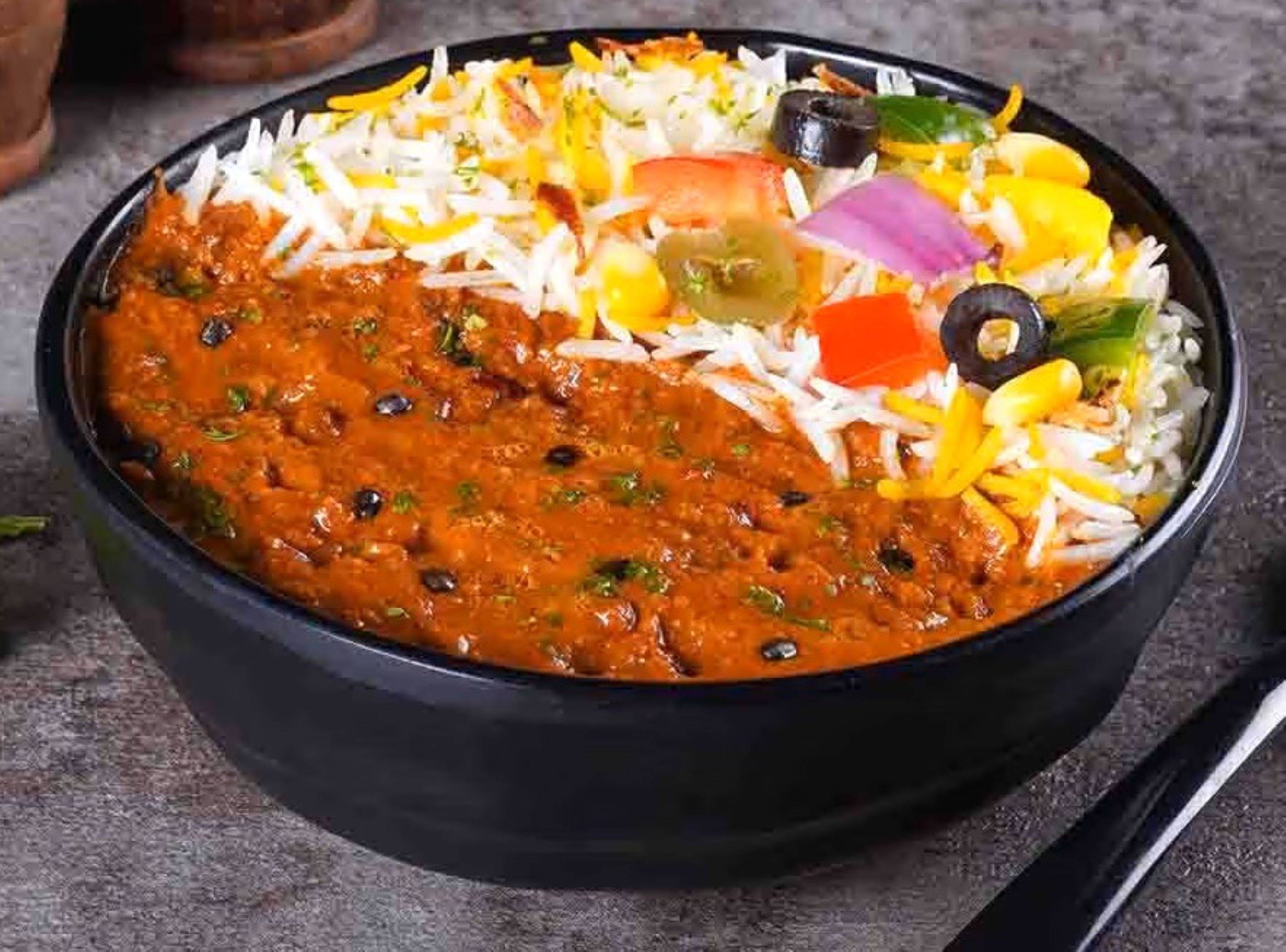 Black Lentils Rice Bowl (Vegan,Gluten Friendly)