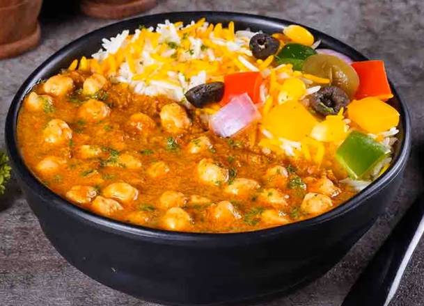 Chickpea Chole Rice Bowl (Vegan,Gluten Free)