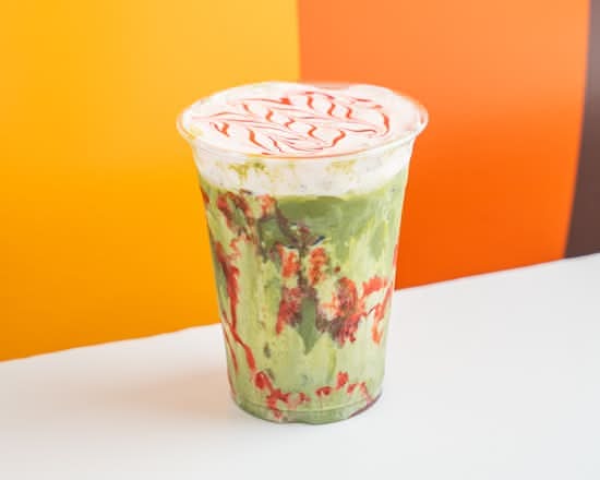Iced Strawberry Matcha Latte