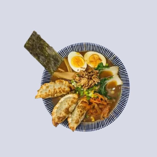 Sapporo miso dumpling kimchi