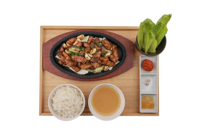 Grilled Garlic Pork belly