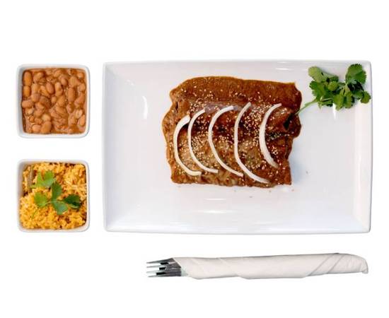Enchiladas en Mole Poblano
