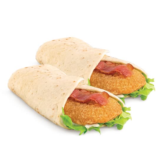 2 Bacon Chicken Wraps