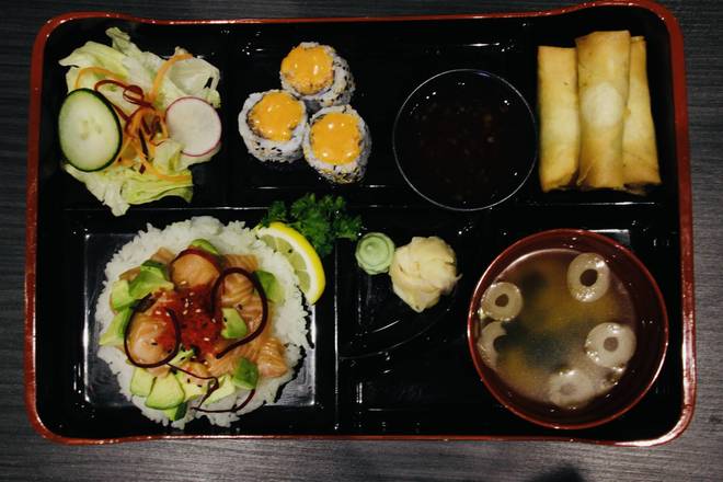 Salmon Bento With Miso