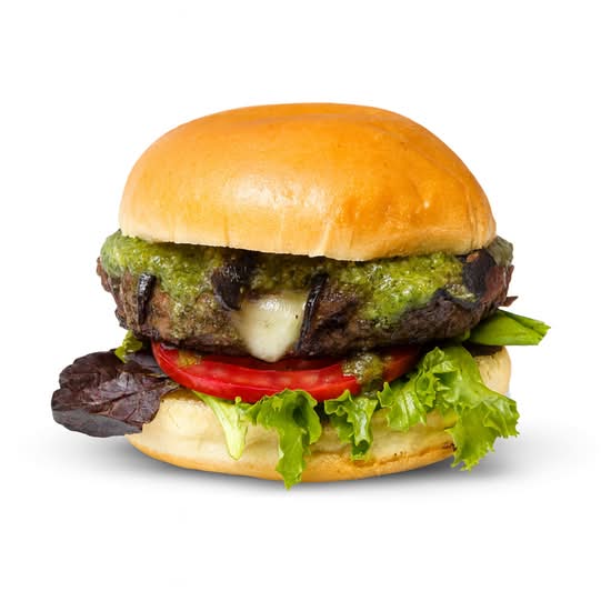 Pesto Mushroom Burger
