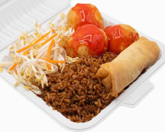 C3: Spring Roll & Chicken Balls