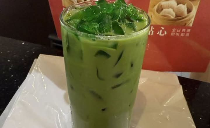 Thai green tea & jelly