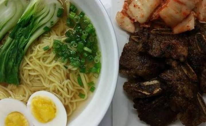 155 BBQ Beef Short Ribs Kimchi Ramen