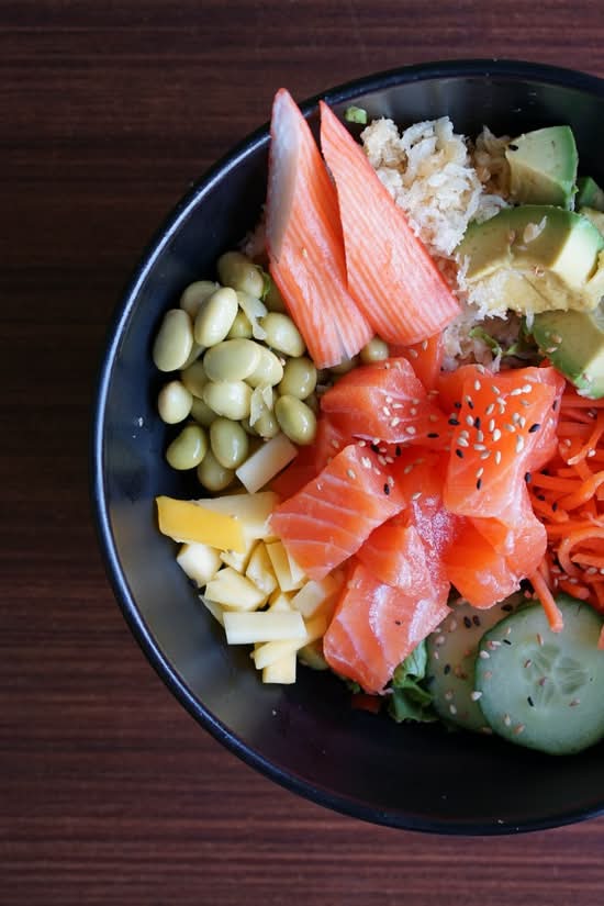 150. Poke bol au saumon / Salmon Poke Bowl
