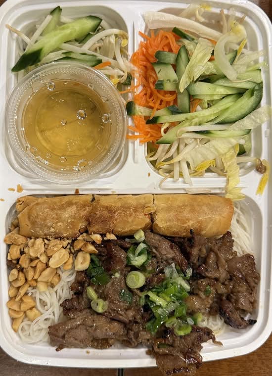 55. Grilled Pork and Spring Roll with Vermicelli