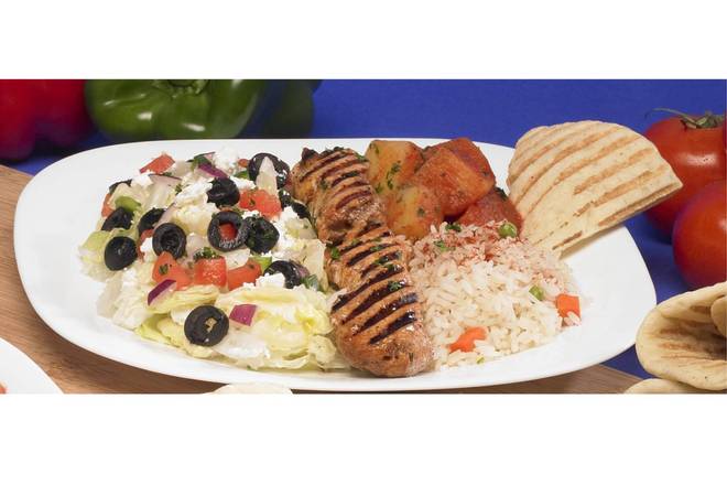 Chicken Souvlaki Platter