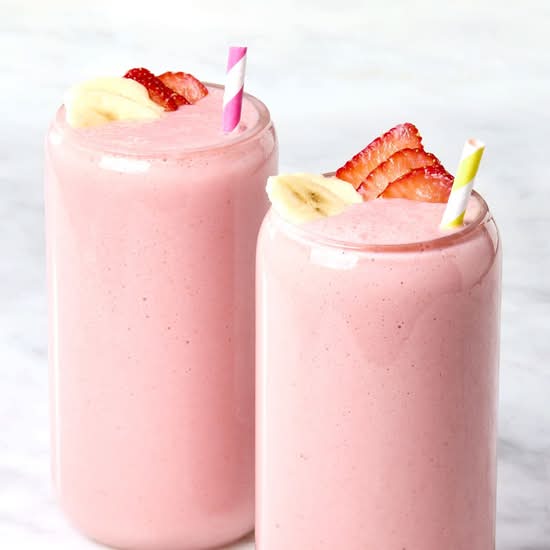 Smoothie au Fraise Banane / Strawberry Banana