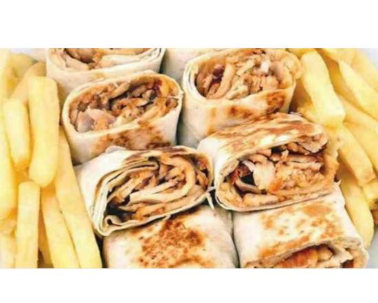Chicken Shawarma Saj Wrap