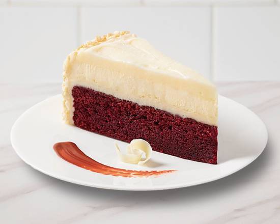 Tranche de Gâteau au Fromage Velours Rouge / Red Velvet Cake Cheesecake Slice