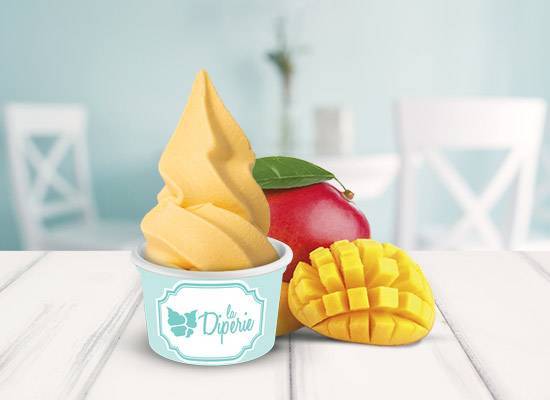 Crème glacée végane molle à la Mangue/ Vegan Mango soft Ice cream
