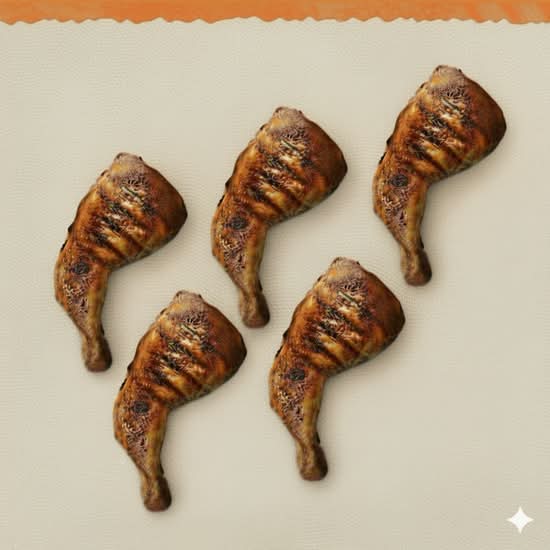 Five (5) Chicken Legs /Cinq (5) Cuisses de poulet / Cinq cuisses de poulet