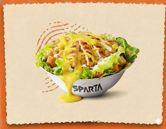 Large caesar salad with chicken
