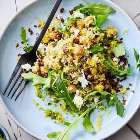 Quinoa, Chickpea & Black Bean Salad