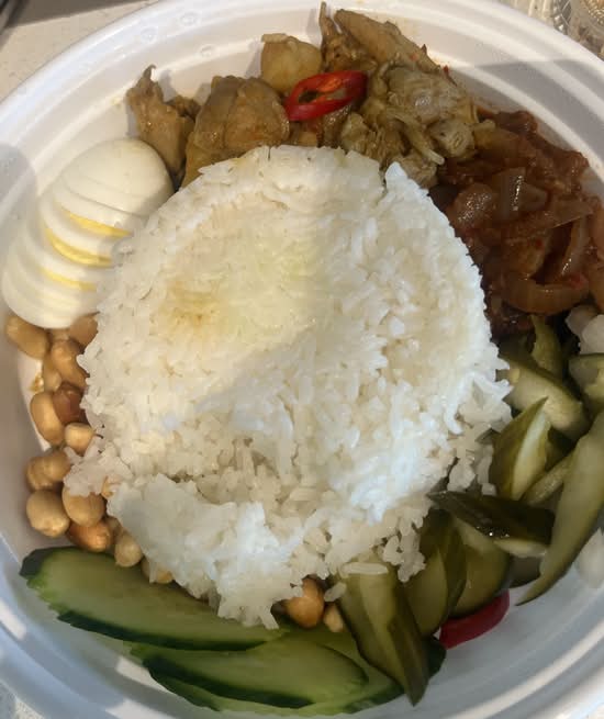 Nasi Lemak Curry Chicken