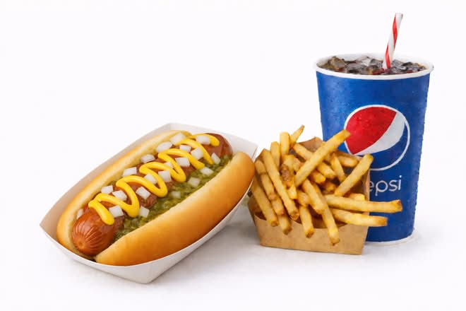 Angus Beef Hot Dog Combo
