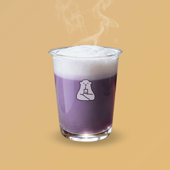 Hot Purple Ube Sweet Potato Latte / Latté à la Patate Douce Violette Ube (Chaud)