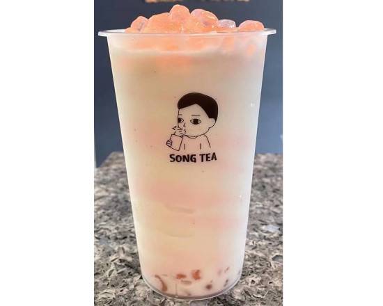Thé au Lait Rose Brûlée / Pink Brulee Milk Tea