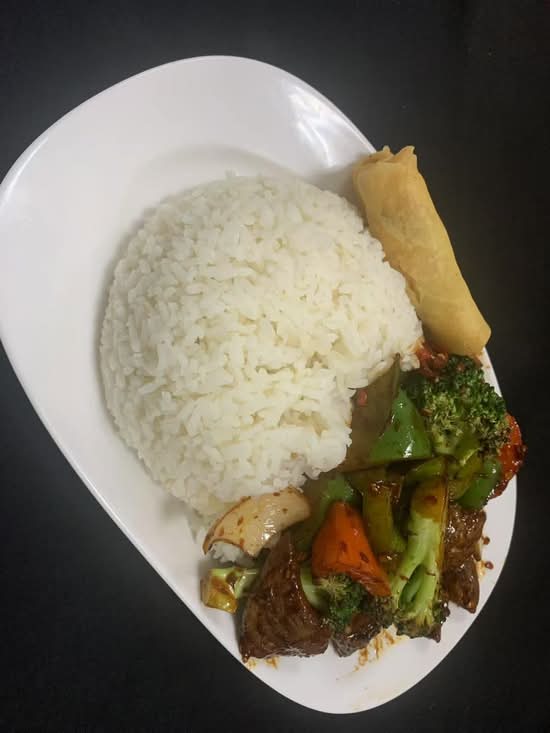 Spicy Beef with Steamed Rice