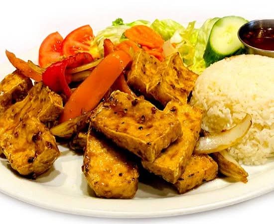 35A. Tofu frit à la citronnelle / Fried Tofu with Lemongrass