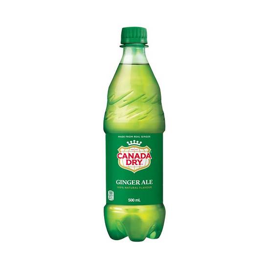 Canada Dry Ginger Ale Bottle, 500 mL