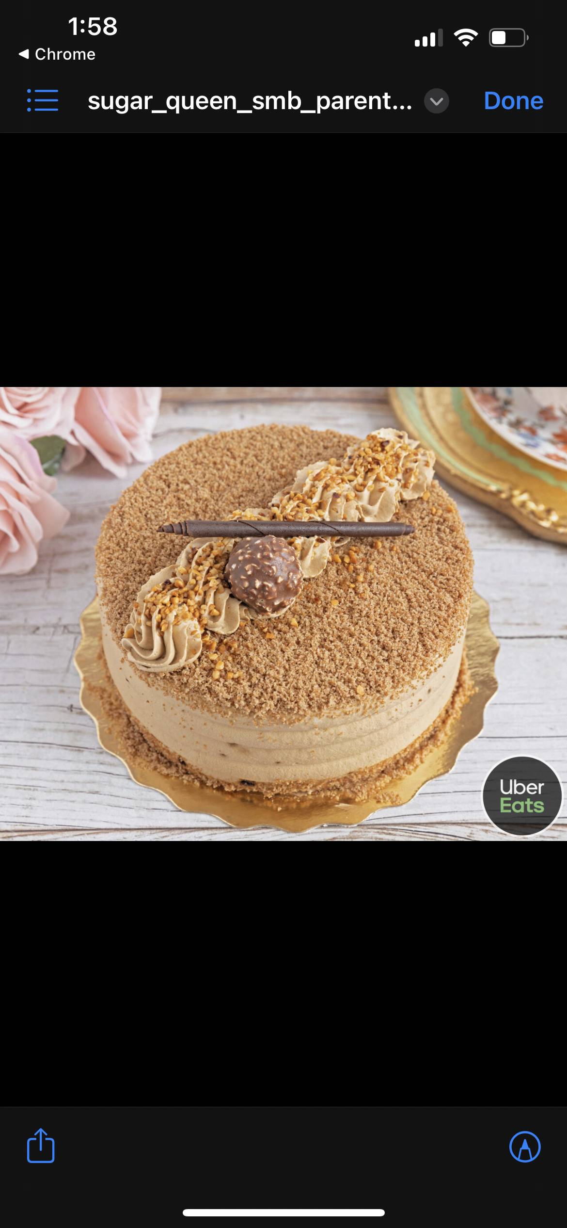 Mocha 6 inch Cream Cake