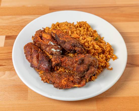 Jollof Rice + coleslaw