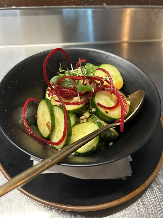 Oriental cucumber salad