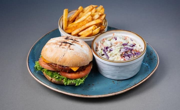 Peri Veggie Burger with 2 Sides