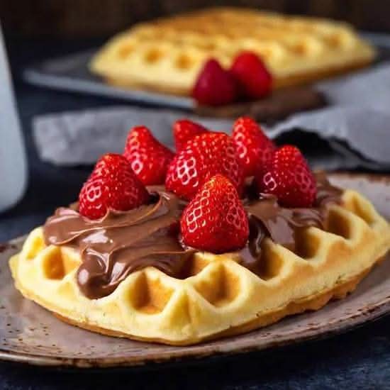 gaufre Fraise / Strawberry waffle