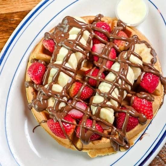 gaufre strawberry Banana /waffles Fraise Banane