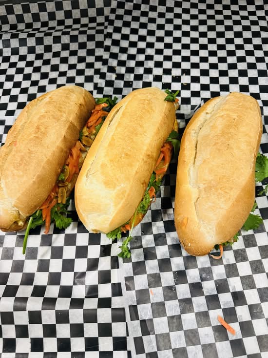 Vietnamese baguette sandwich BANH MI DOMI (3 PORK BANH MI)