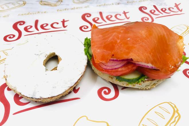 Smoked Salmon on Toasted Bagel or Rye Bread
