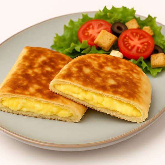 Classic Cheese Omelette+salad