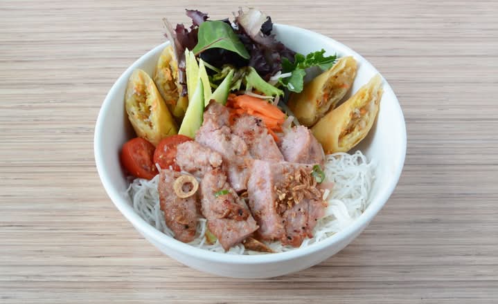 52. Bún Nem Nướng ~ Pork Patty Vermicelli Bowl