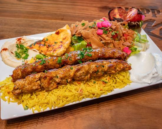 Ground Chicken Kebab (2 Skewers) Plate