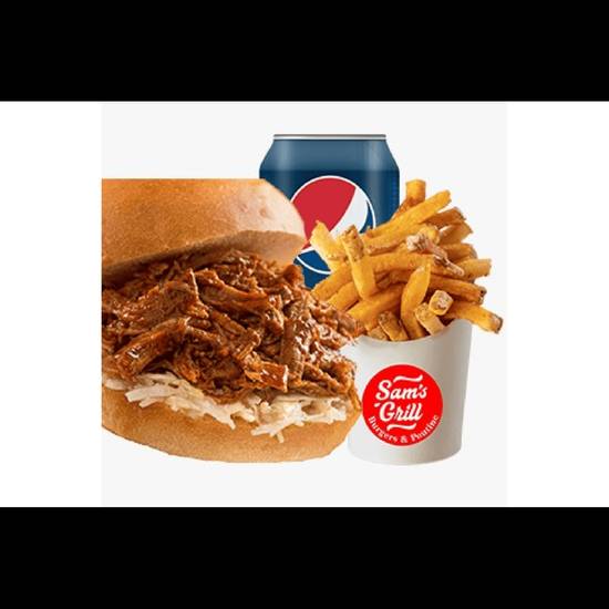Pulled Pork on Bun Fries Combo