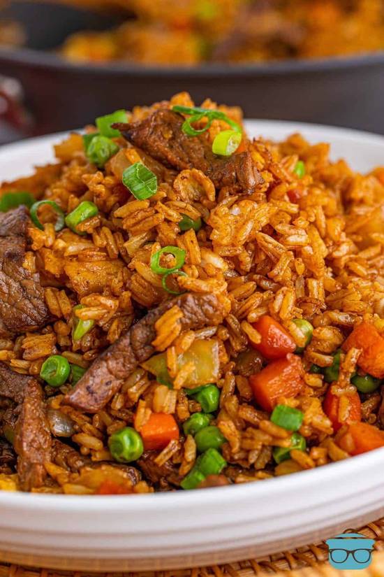 N°10E2.      Riz sauté  au boeuf angus /   Angus beef stir-Fried Rice