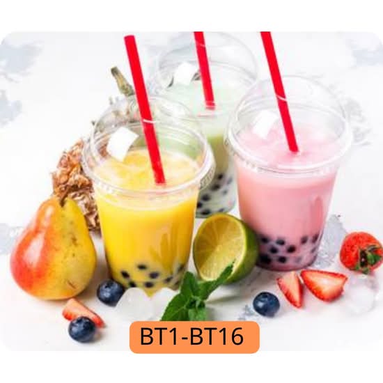 Fruits frais Bubble Tea au lait /  Fresh fruit Bubble milk tea